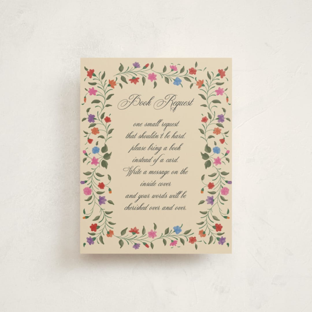 "Rotan" - Baby Shower Insert Cards in Summer by Deynaaz Daraei - Front
