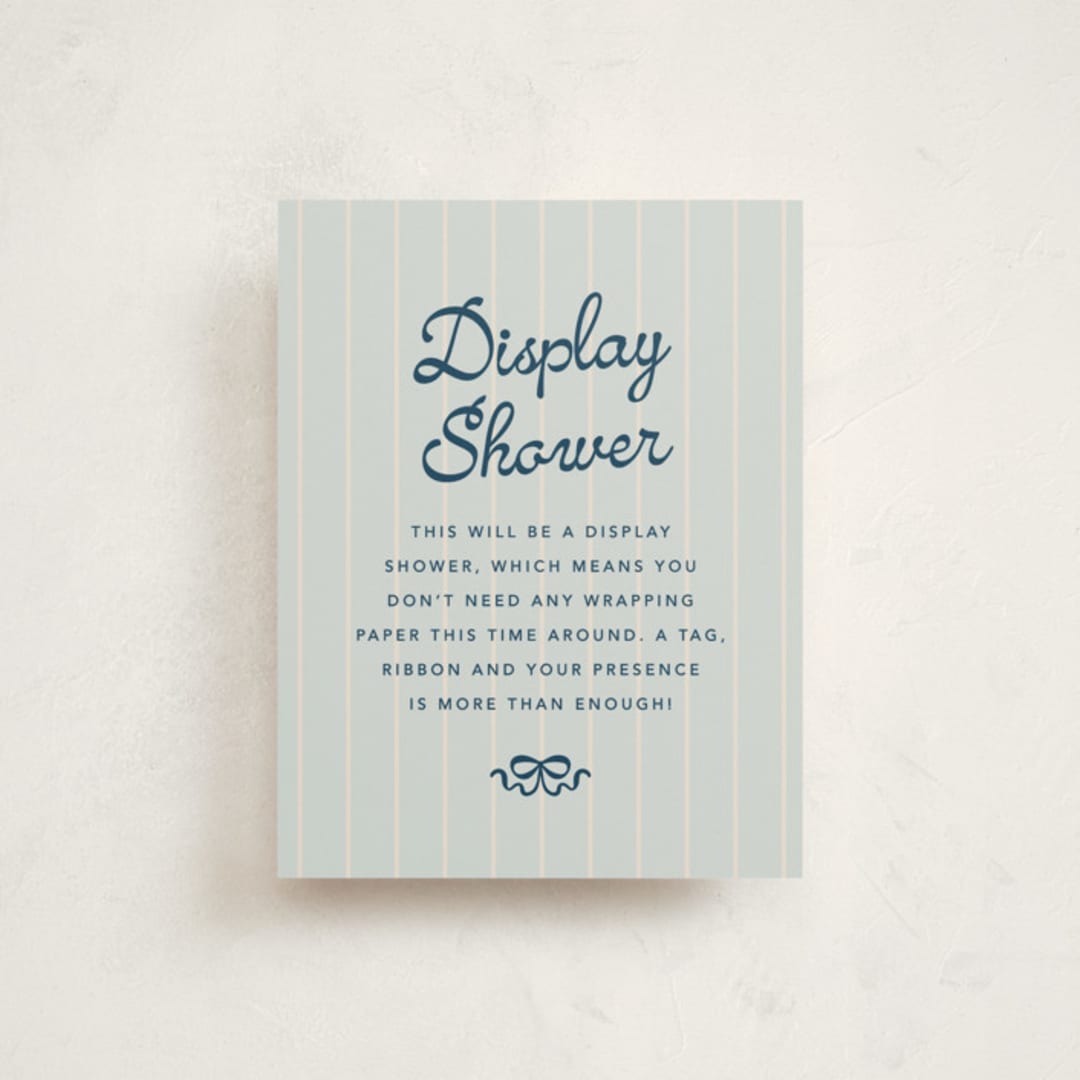 "Mariniere" - Baby Shower Insert Cards in Marina by Olivia Raufman - Front