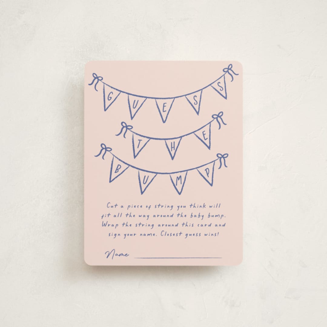 "Baby Garland" - Baby Shower Insert Cards in Cupcake by Ashley Iwafuchi - Front