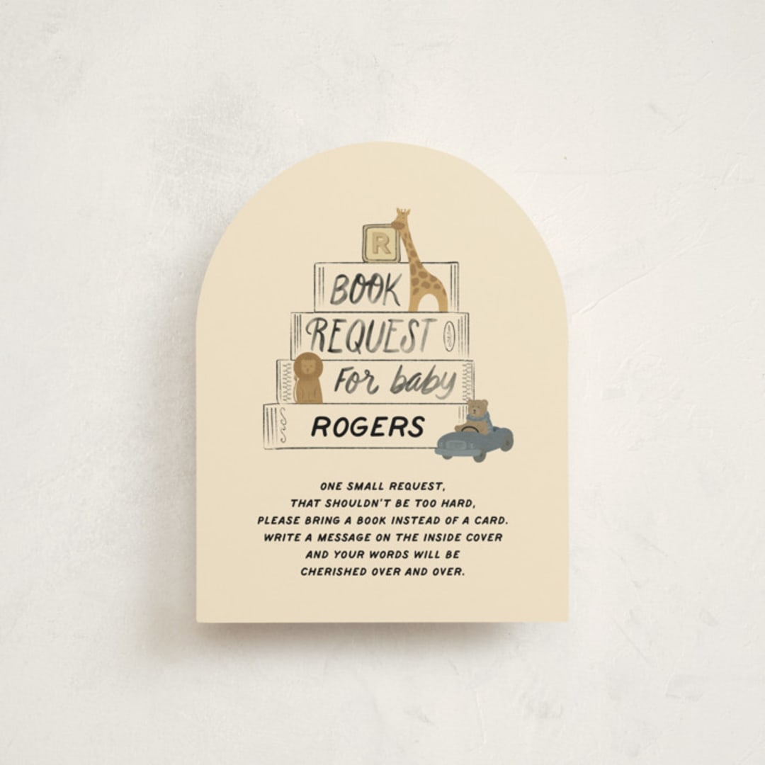 "Little Explorer" - Baby Shower Insert Cards in Butter by Jenna Holcomb - Front