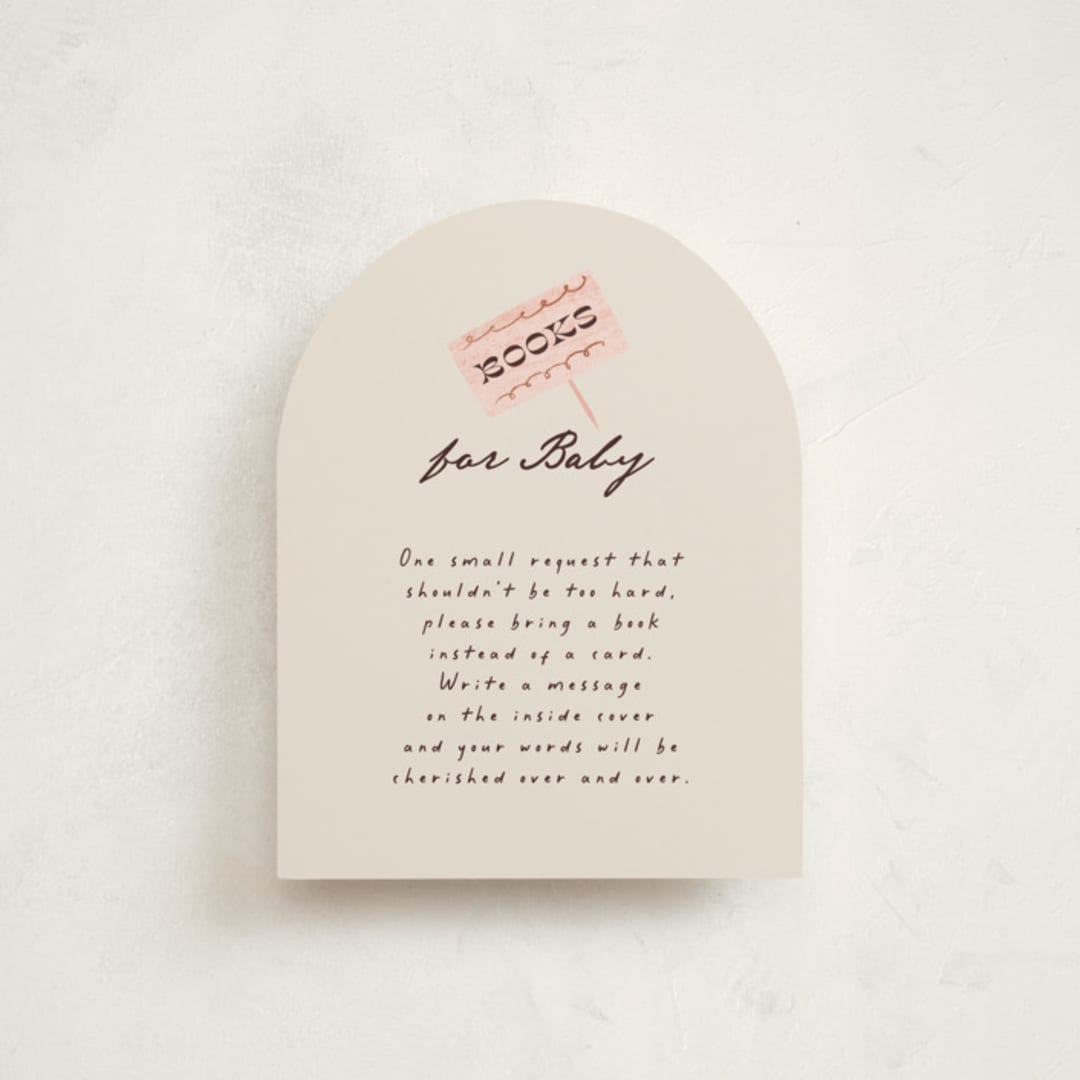 "Kangaroo Pop" - Baby Shower Insert Cards in Cream by Gwen Bedat - Front