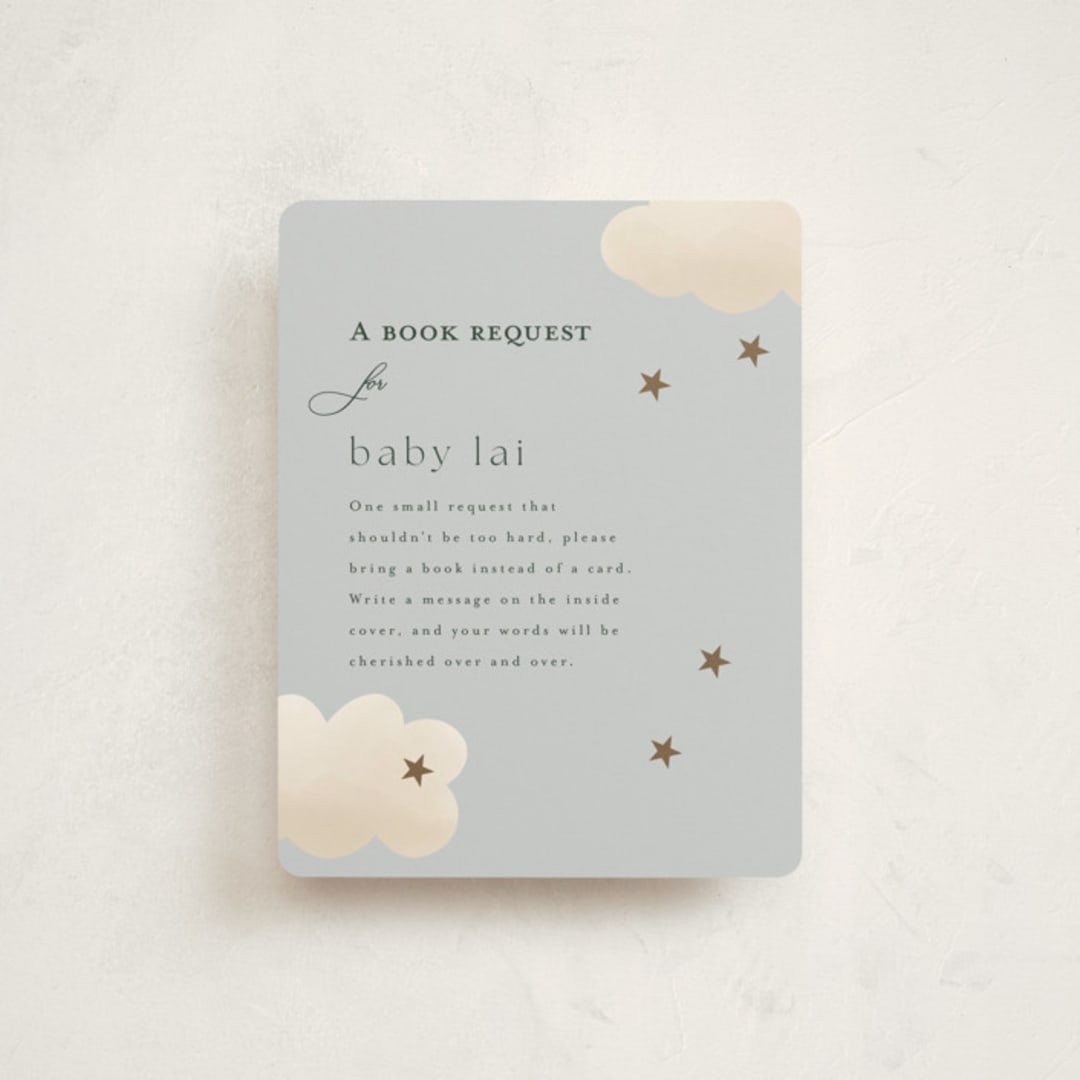 "Twinkle Twinkle" - Baby Shower Insert Cards in Sky by Joyce Pinheiro - Front