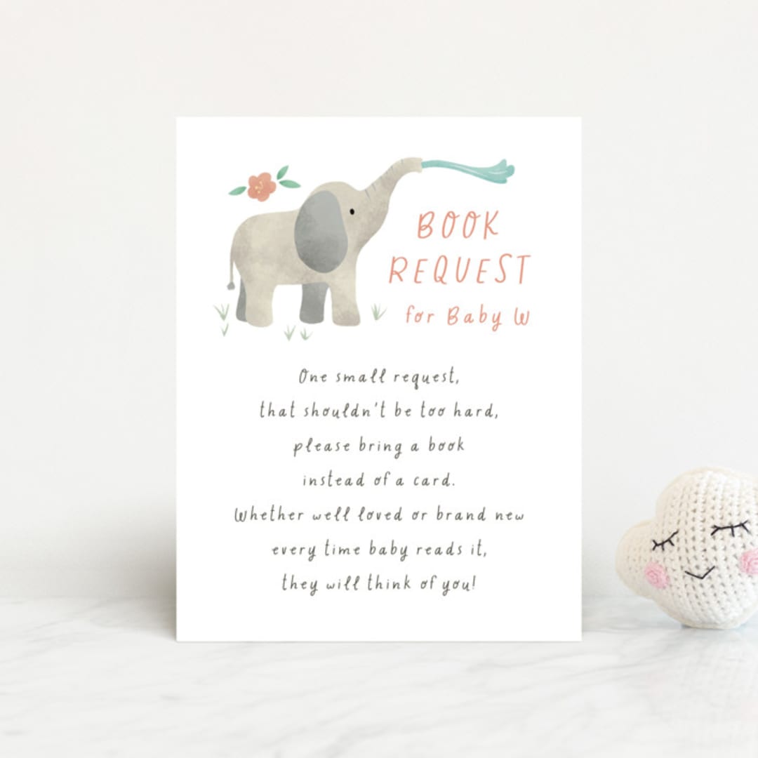 "Safari Adventure" - Baby Shower Insert Cards in Cotton by Randi Cirelli - Front