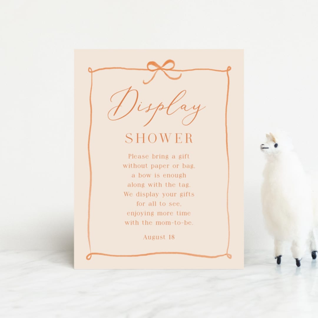 "Cutie Frame" - Baby Shower Insert Cards in Cream by frau brandt - Front