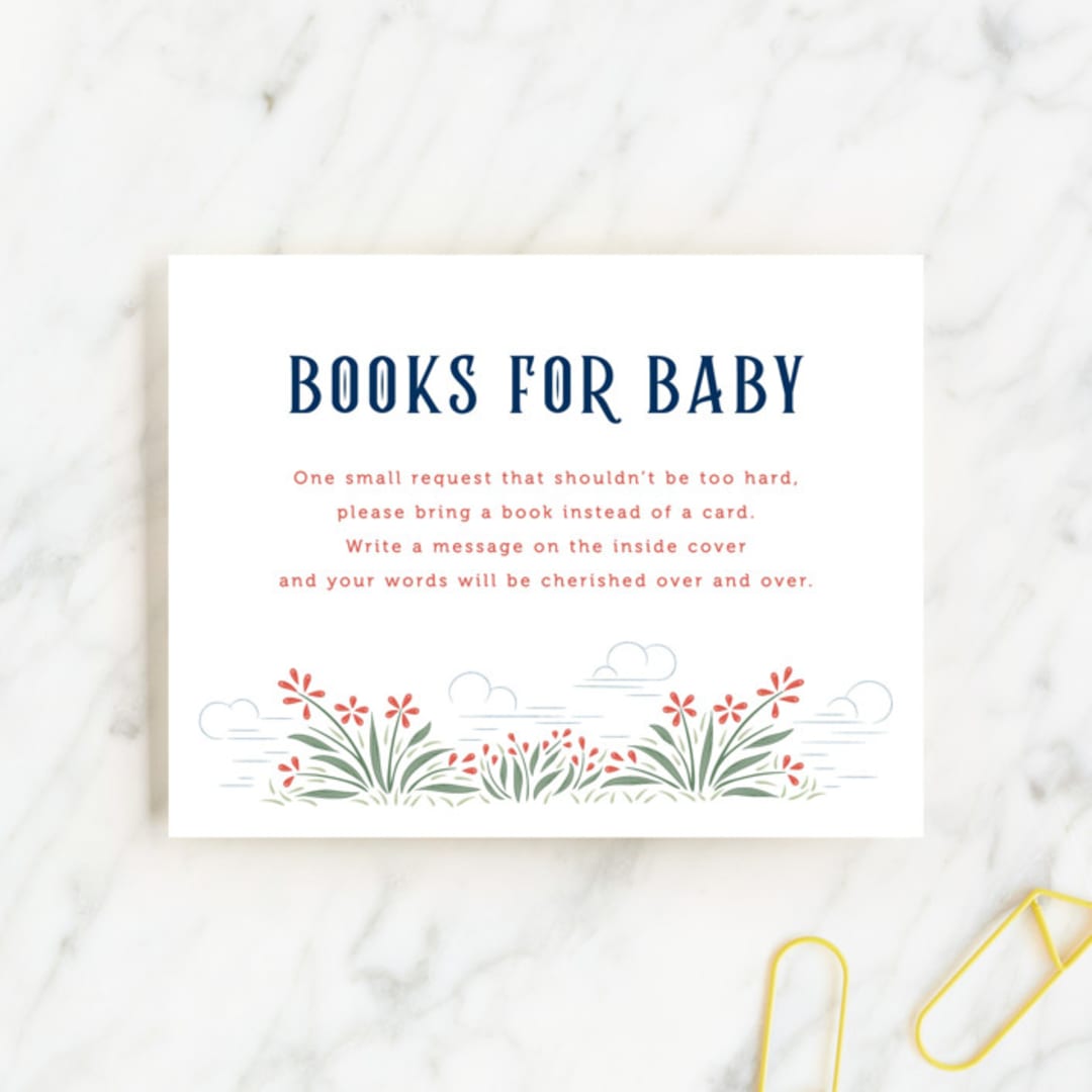 "Backyard Bbq" - Baby Shower Insert Cards in Ketchup by Paper Sun Studio - Front