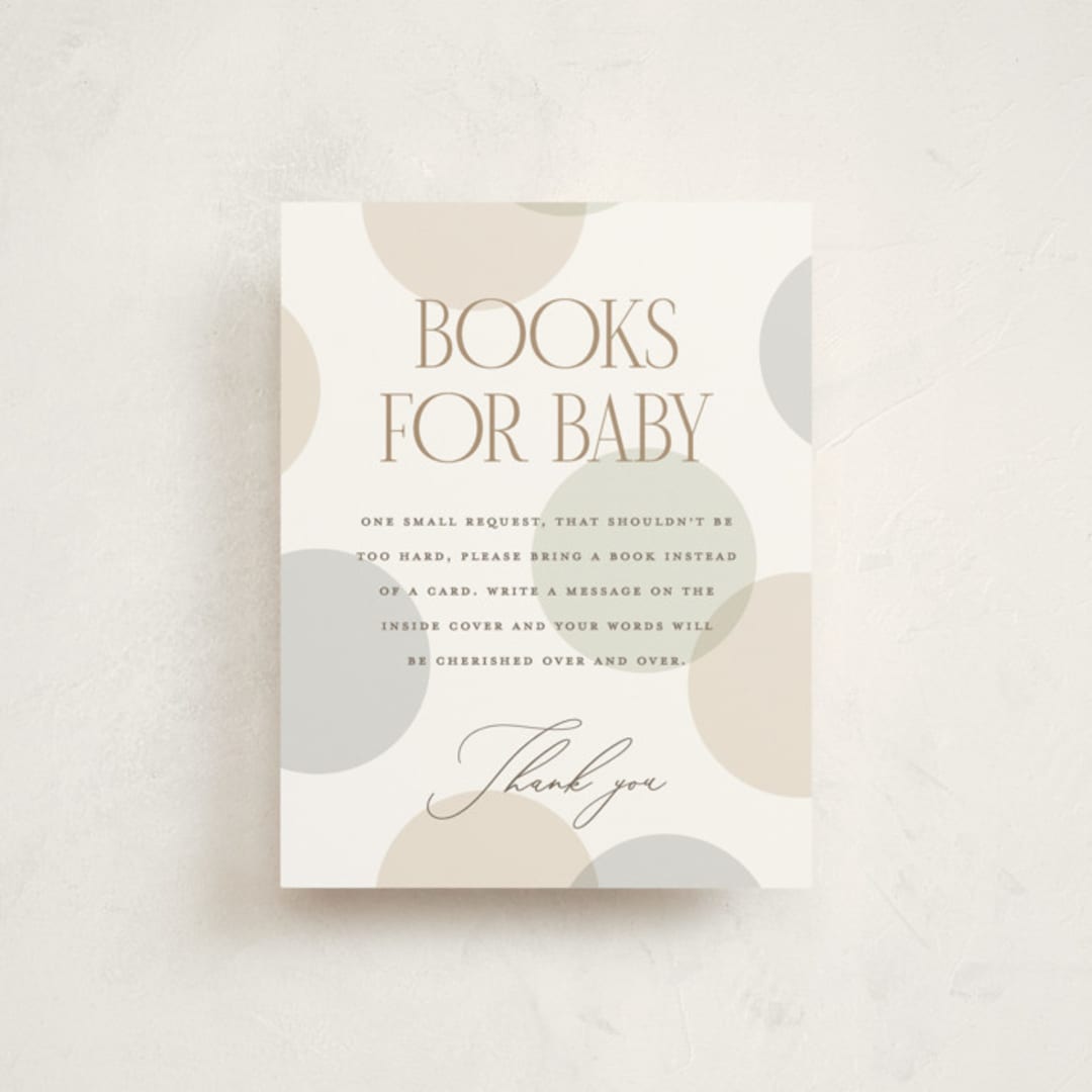 "Warner" - Baby Shower Insert Cards in Cloud by Pixel and Hank - Front