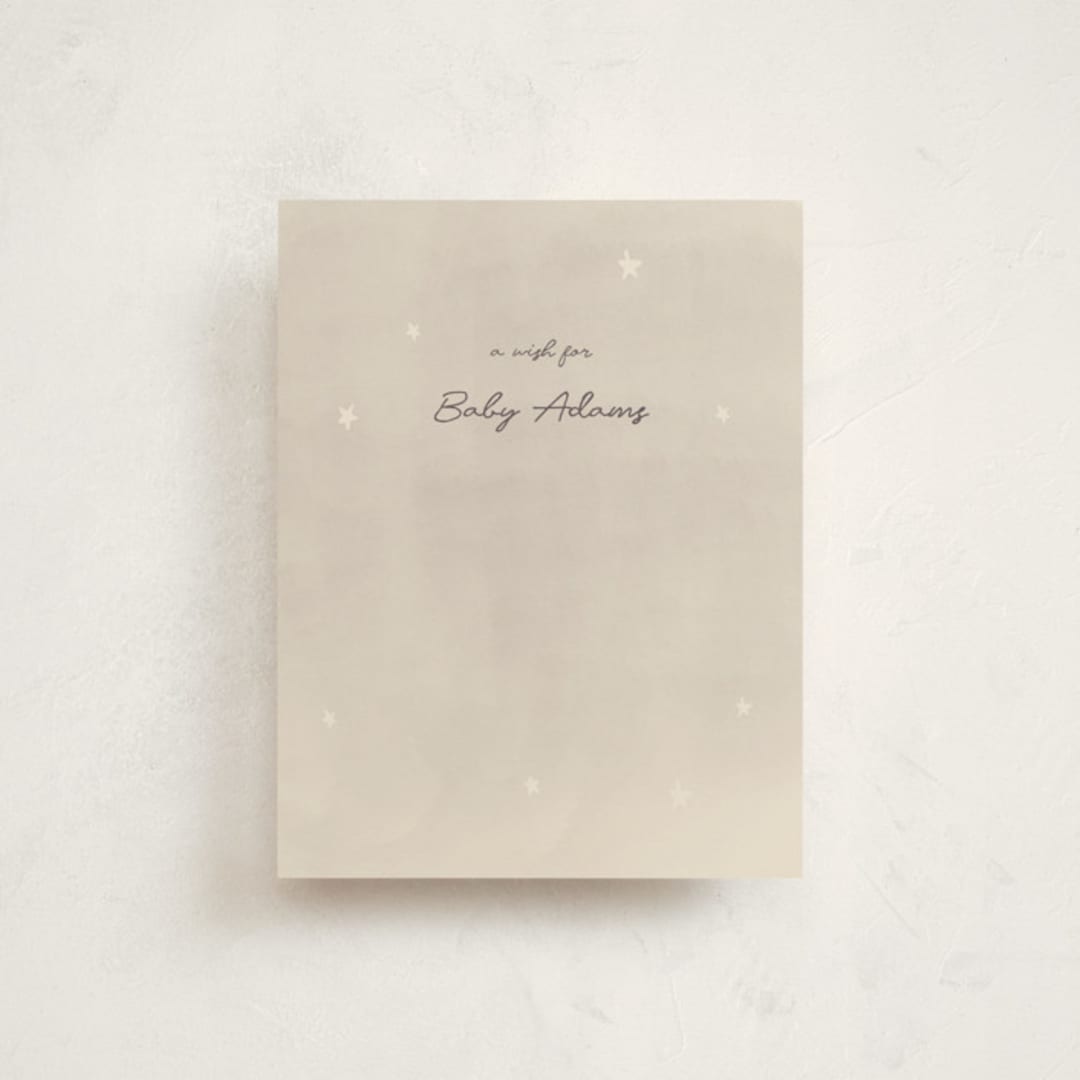 "Lullaby" - Baby Shower Insert Cards in Cream by Ani Somi - Front