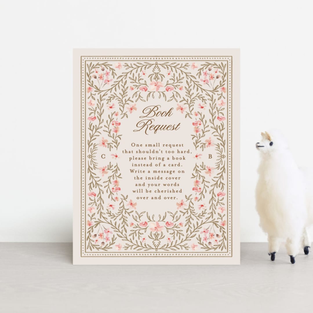 "Victorian" - Baby Shower Insert Cards in Versailles by Claudia Orengo - Front