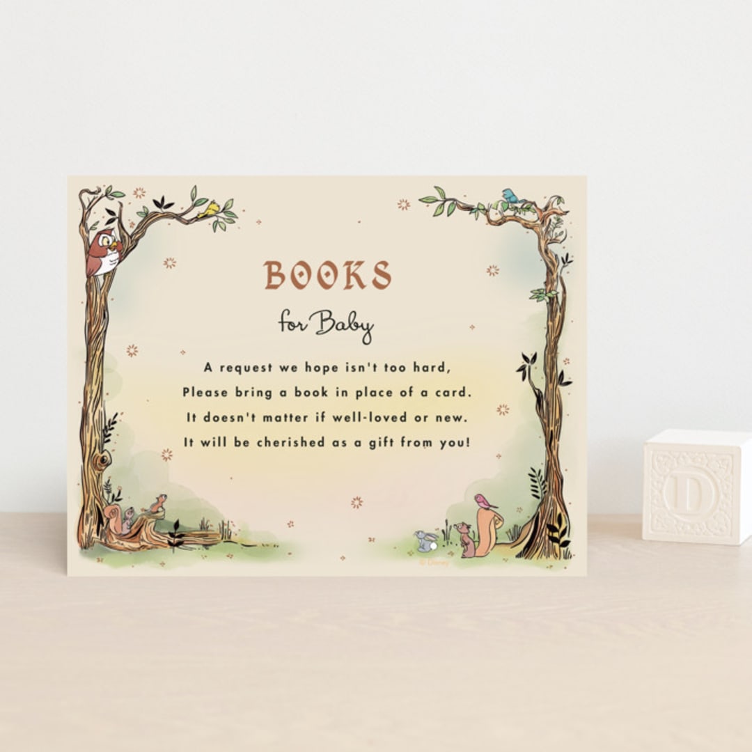 "Medieval Letters Fairytale" - Baby Shower Insert Cards in Peach by Becky Nimoy - Front