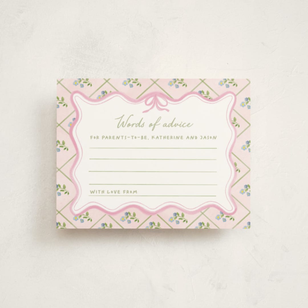 "Baby in bloom" - Baby Shower Insert Cards in Garden Glory by Creo Study - Front