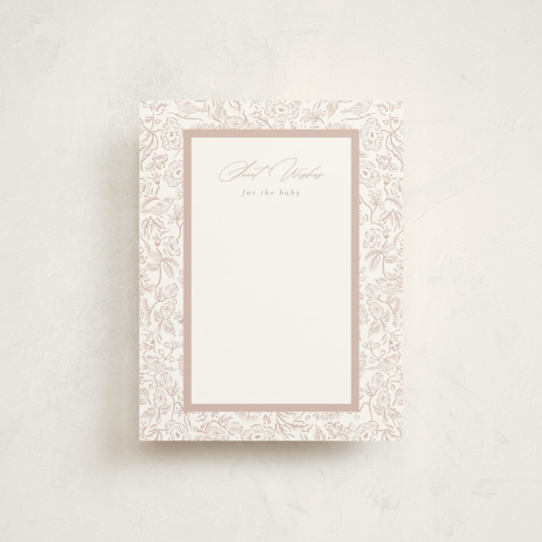 "Lavender fields" - Baby Shower Insert Cards in Peony by Tamara Hilje - Front