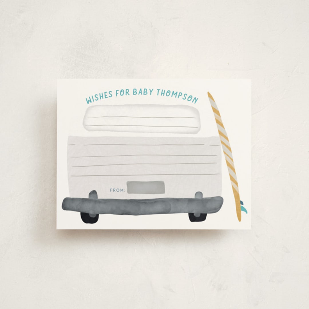 "Baby on Board" - Baby Shower Insert Cards in Sun by Jenna Holcomb - Front