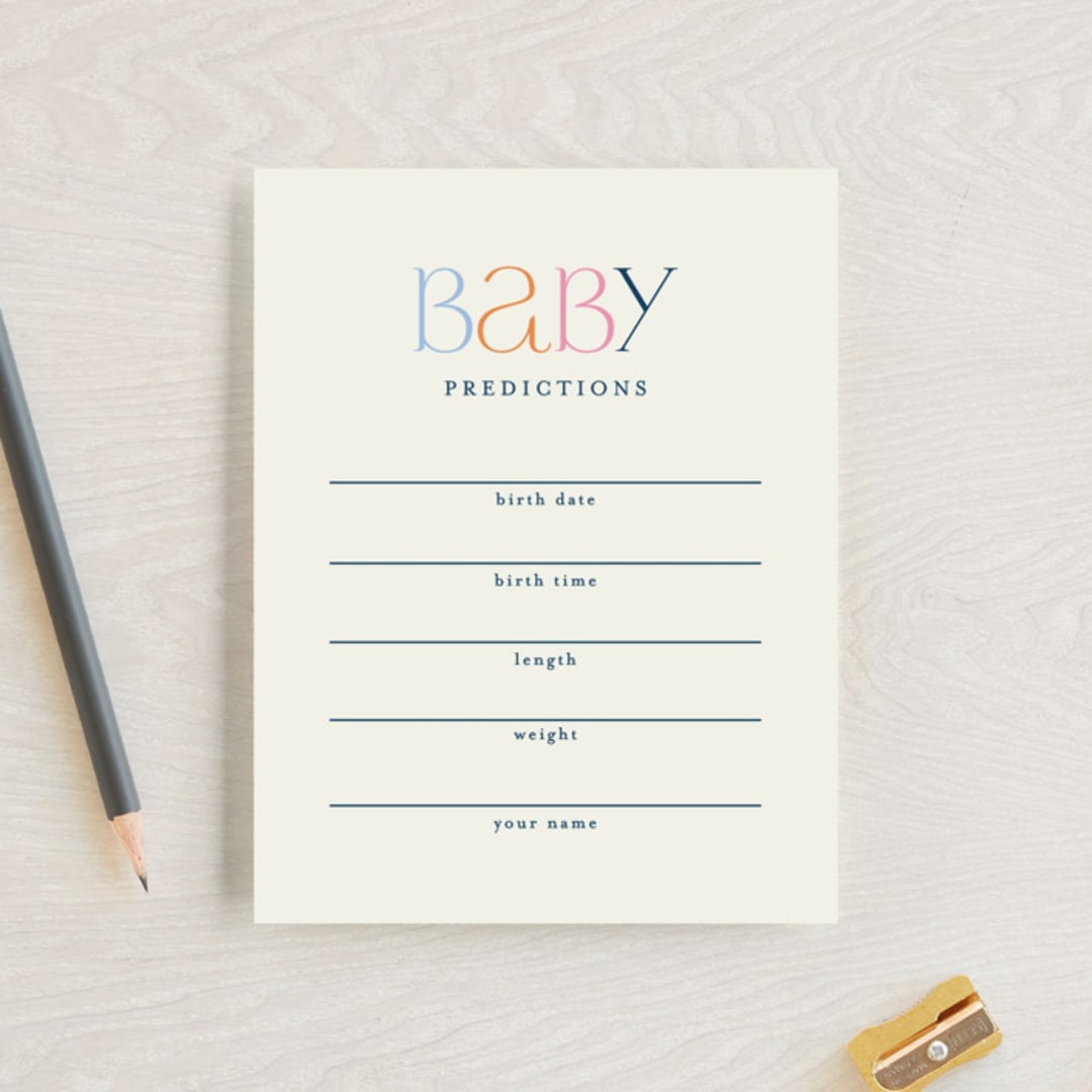"A Little One" - Baby Shower Insert Cards in Garden by Pixel and Hank - Front