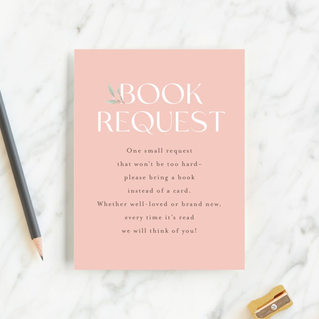 "Tweet Tweet" - Baby Shower Insert Cards in Blush by Itsy Belle Studio - Front