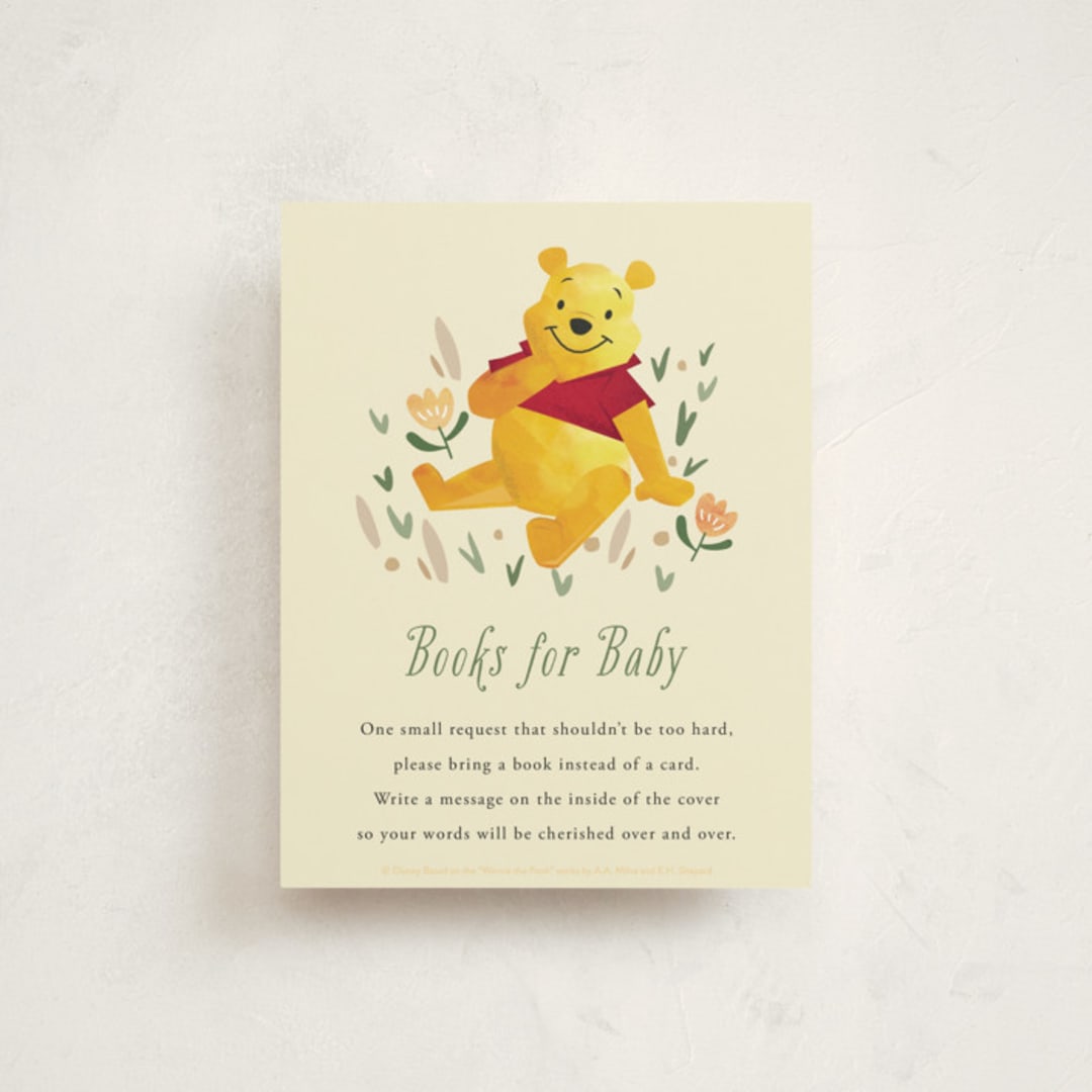"Disney's Winnie The Pooh Garden" - Baby Shower Insert Cards in Honey by Oma N. Ramkhelawan - Front