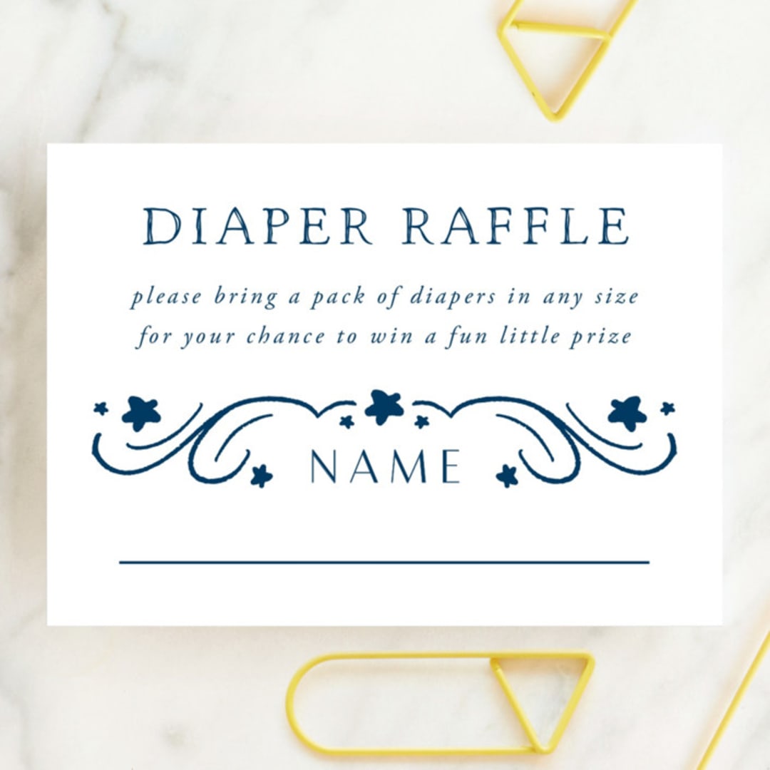 "Cloud Cover" - Baby Shower Mini Insert Cards in Midnight by Lehan Veenker - Front