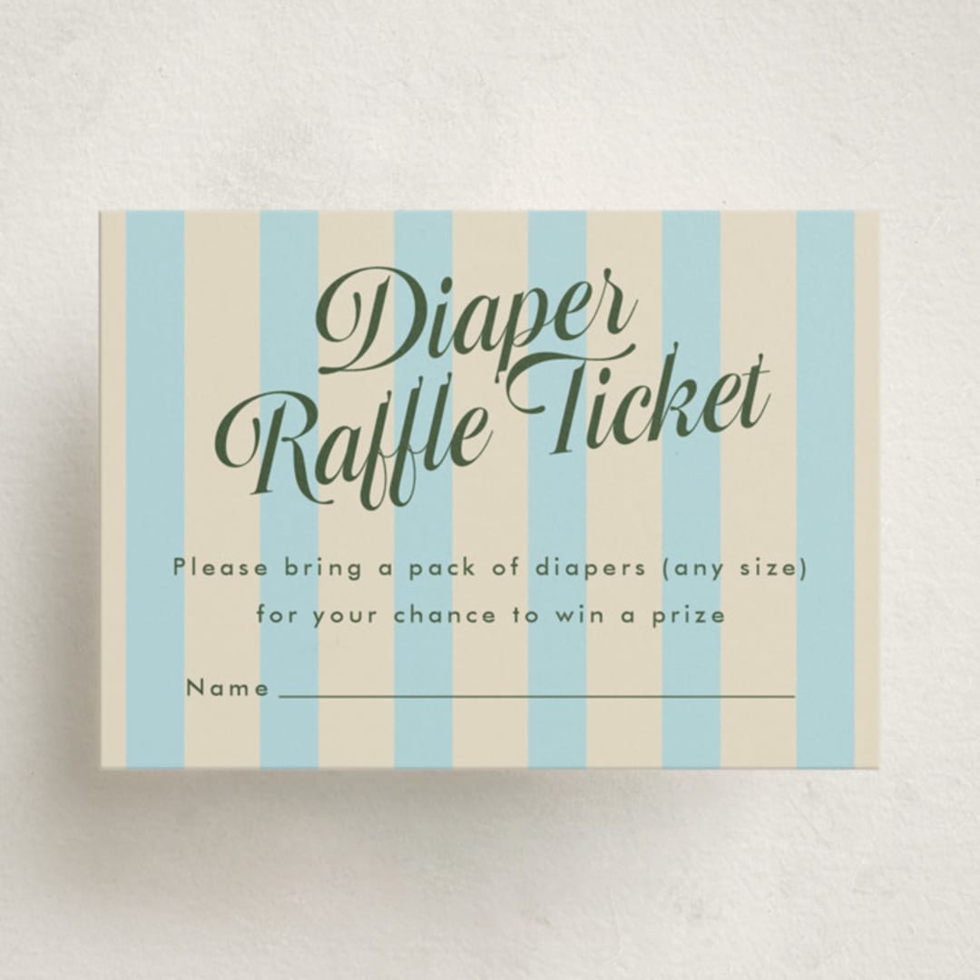"Soda Shoppe" - Baby Shower Mini Insert Cards in Cream Soda by Morgan Kendall - Front