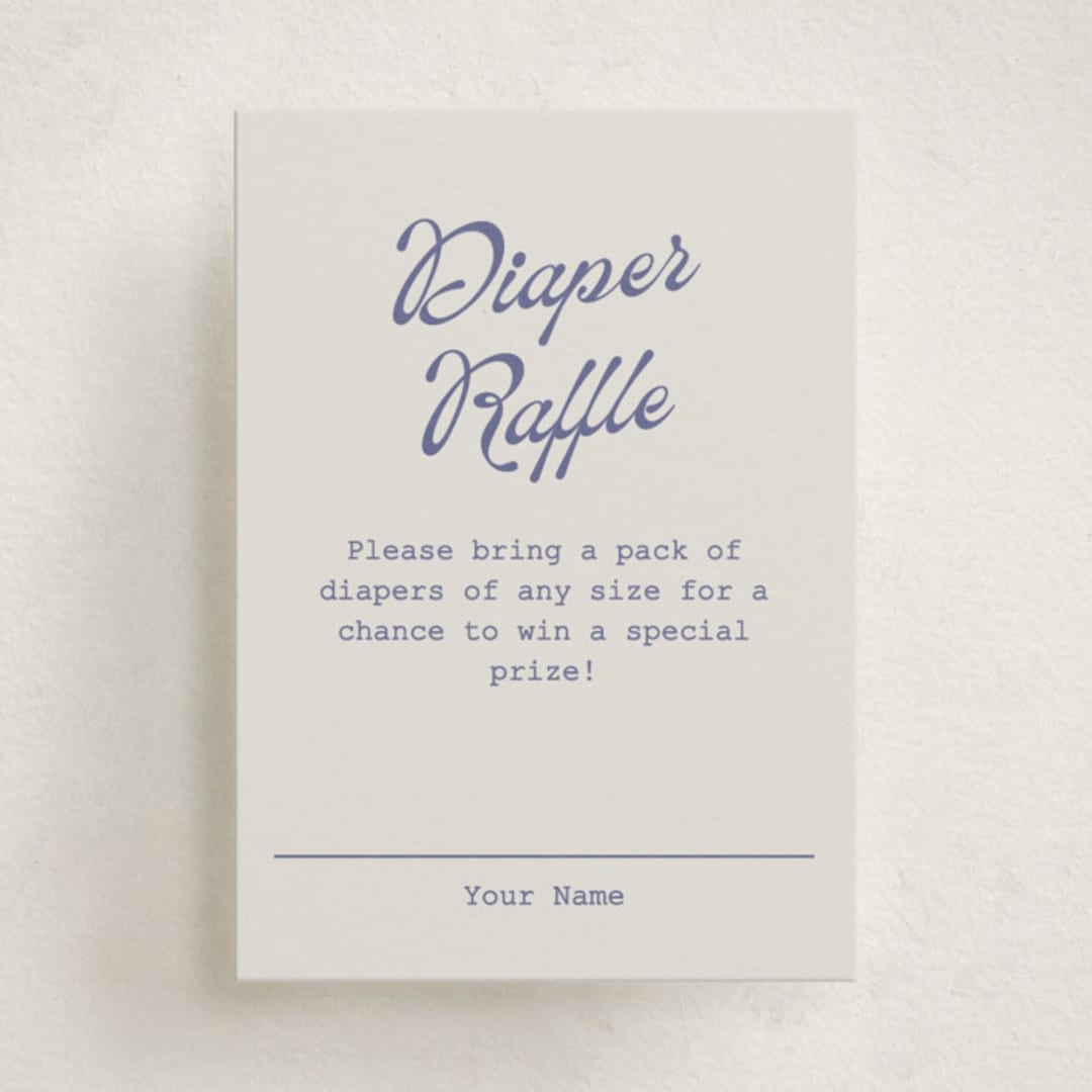 "baby hippo" - Baby Shower Mini Insert Cards in Twilight Frost by Cass Loh - Front