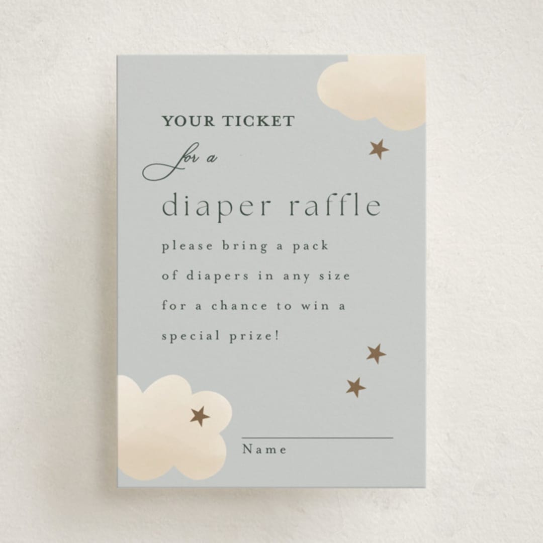 "Twinkle Twinkle" - Baby Shower Mini Insert Cards in Sky by Joyce Pinheiro - Front