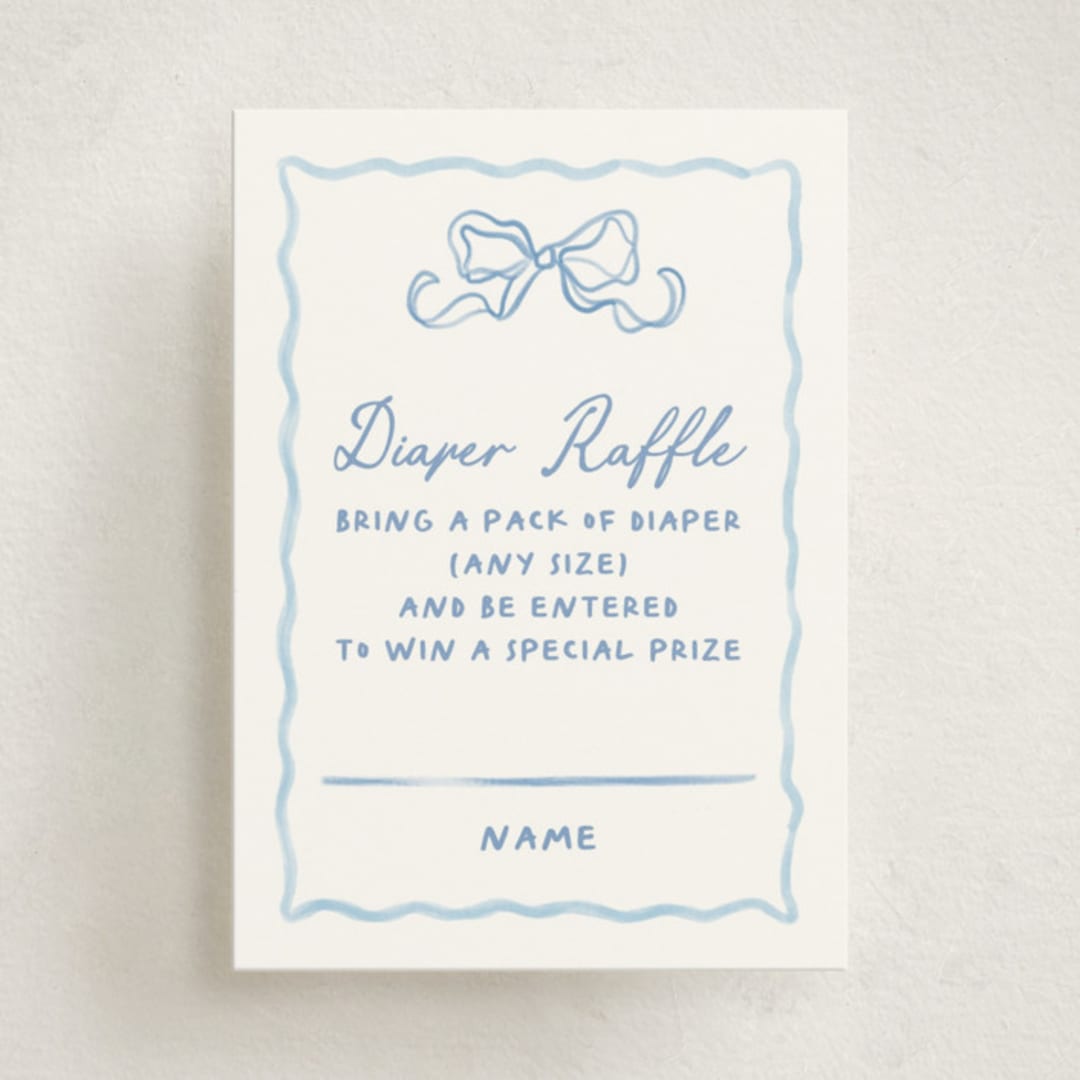 "Folk woodland" - Baby Shower Mini Insert Cards in Sky by Creo Study - Front