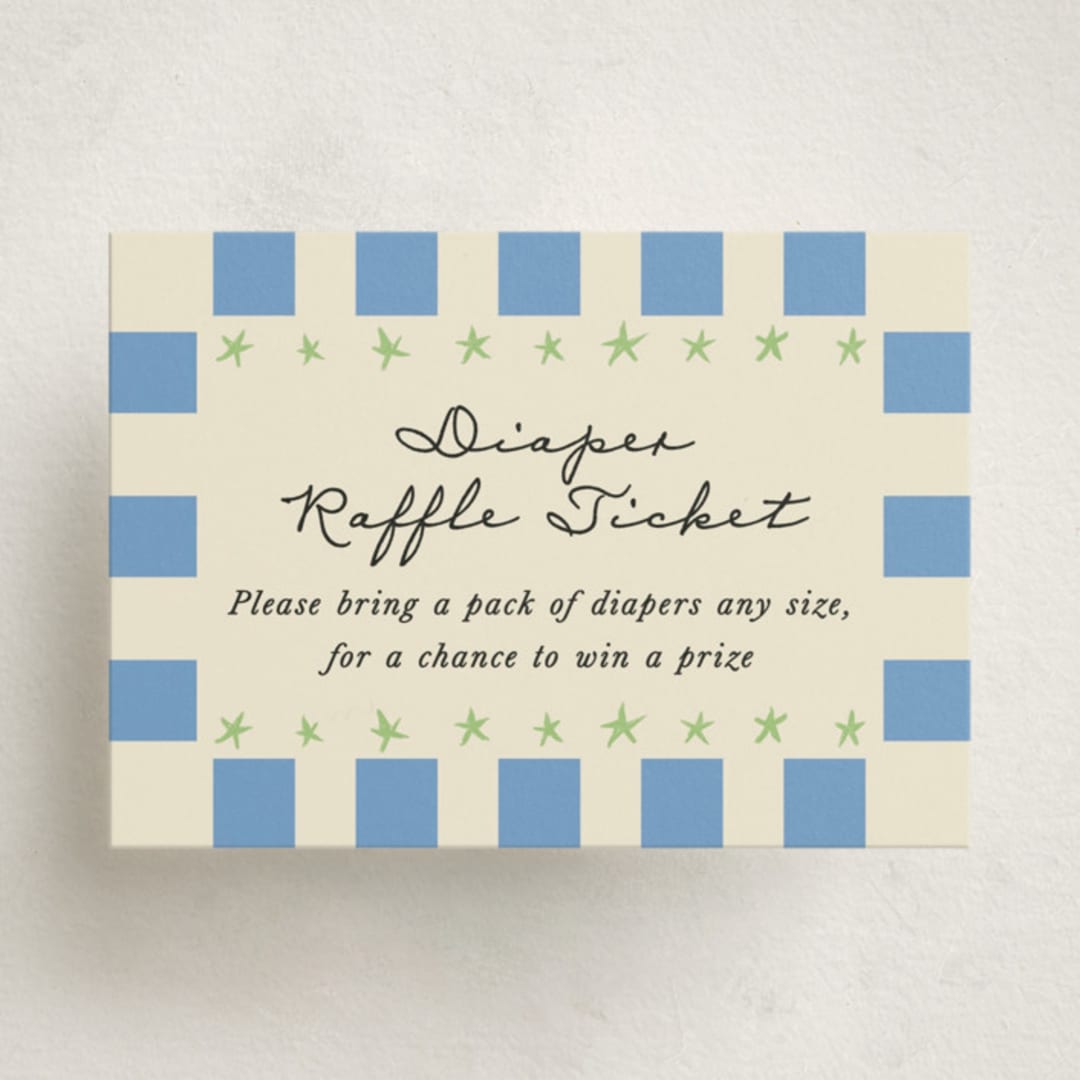 "Petit Pomodoro" - Baby Shower Mini Insert Cards in Lime by Jackie Crawford - Front