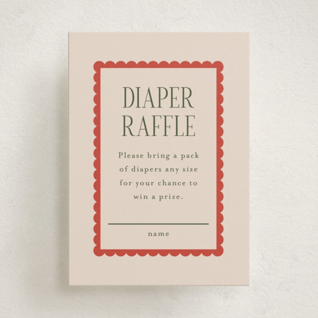 "Prep Room" - Baby Shower Mini Insert Cards in Taupe by Ashlee Townsend - Front