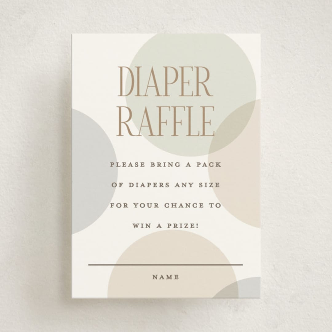 "Warner" - Baby Shower Mini Insert Cards in Cloud by Pixel and Hank - Front