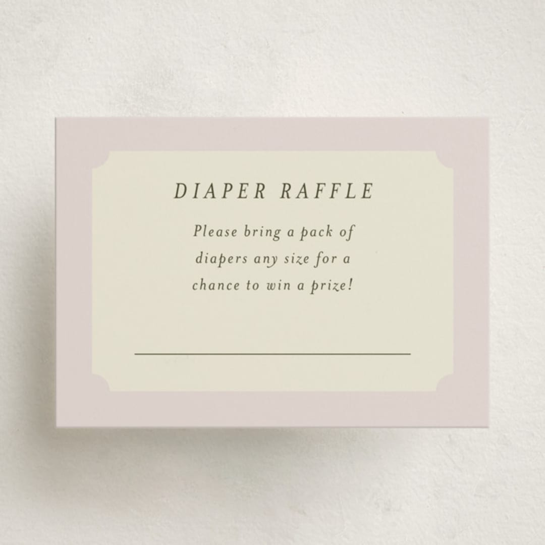 "Butterfly Garden" - Baby Shower Mini Insert Cards in Petal by Ani Somi - Front
