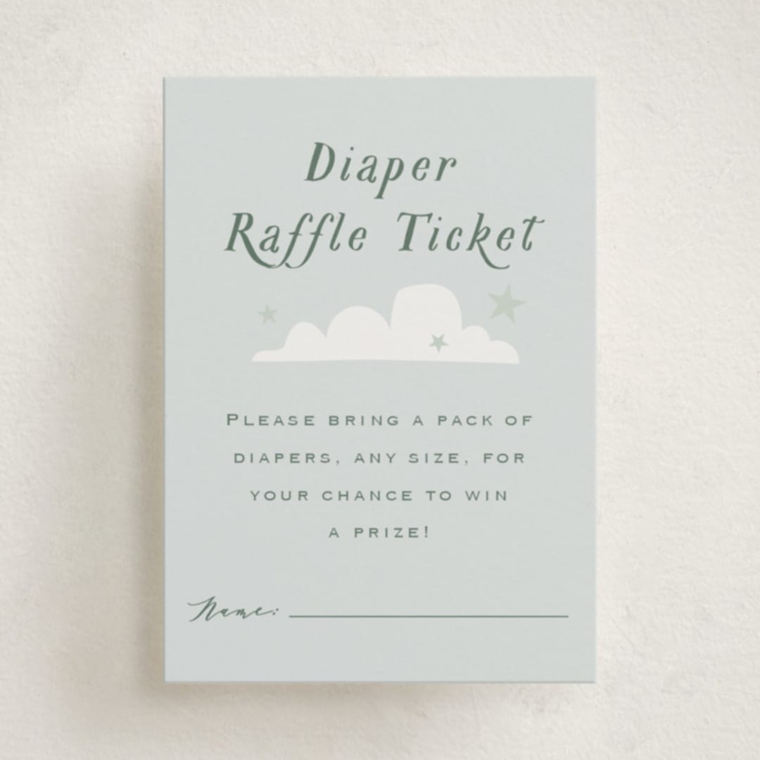 "Little Explorer" - Baby Shower Mini Insert Cards in Powder by Hannah Williams - Front