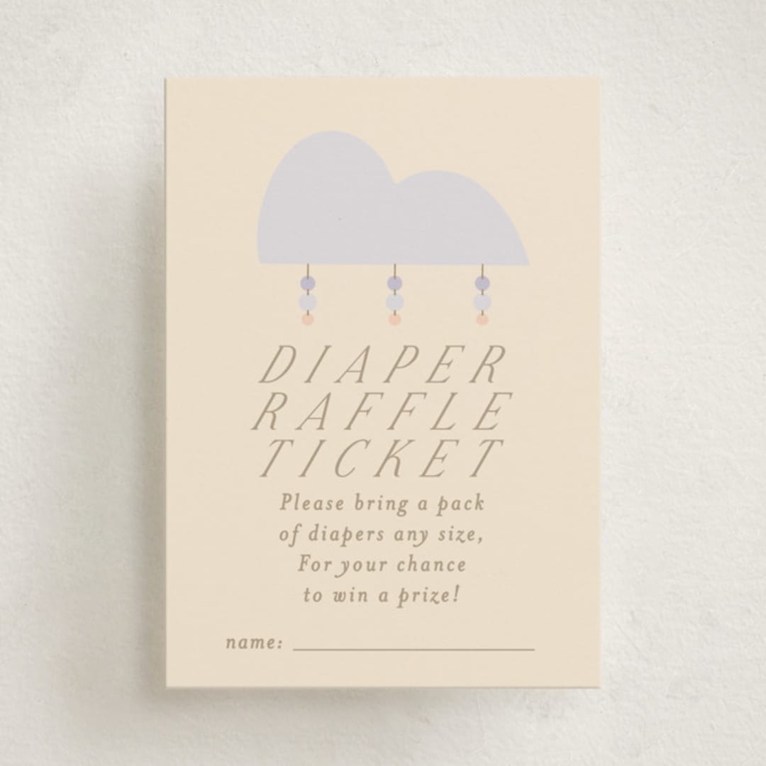 "Mod Baby" - Baby Shower Mini Insert Cards in Vanilla by Angela Thompson - Front