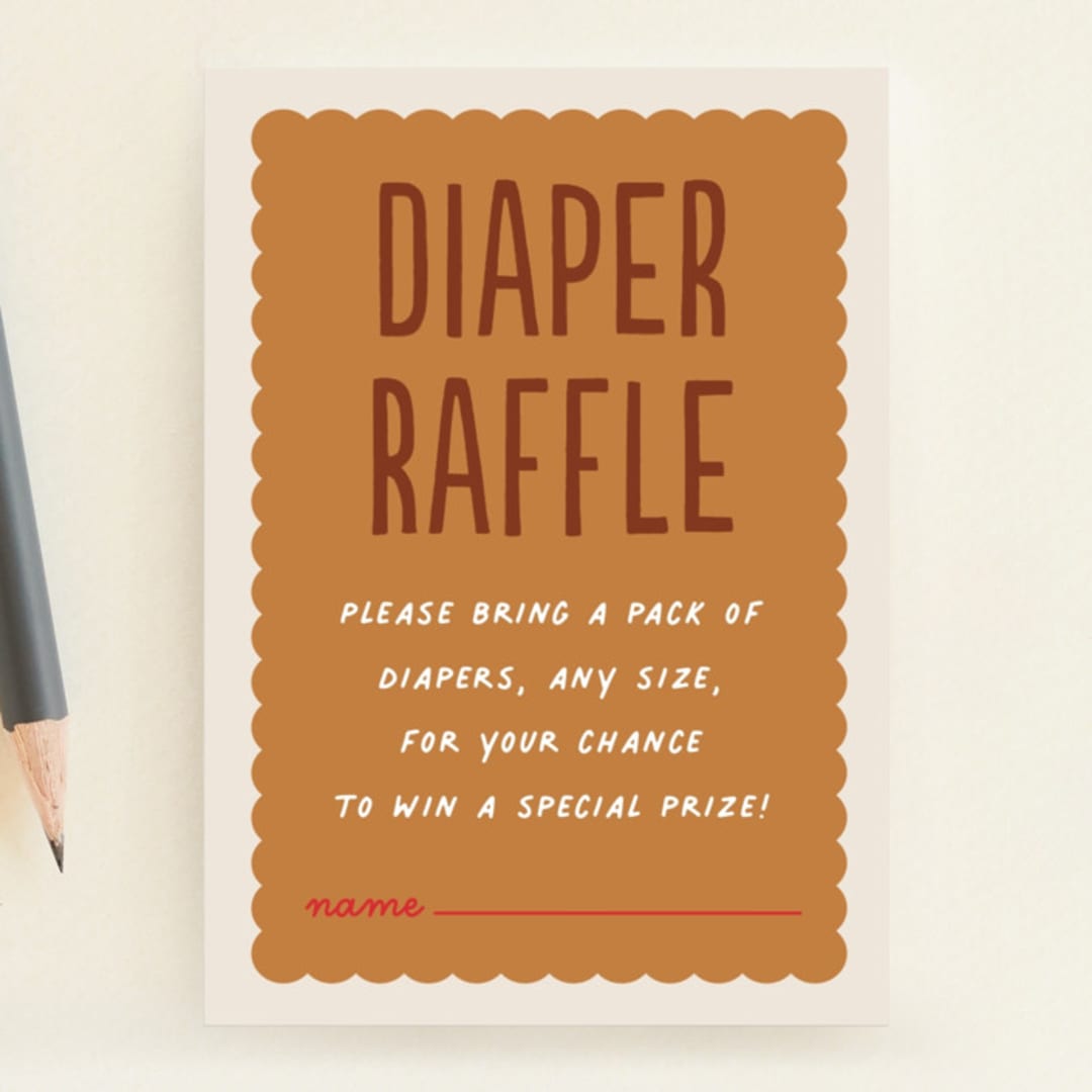 "Baby Brewing" - Baby Shower Mini Insert Cards in Grain by Erica Krystek - Front