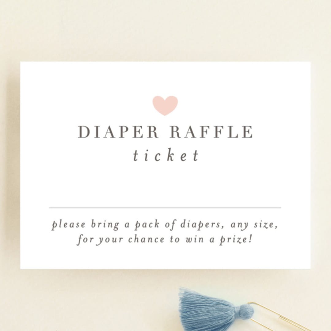 "Sea" - Baby Shower Mini Insert Cards in Blush by Lori Wemple - Front