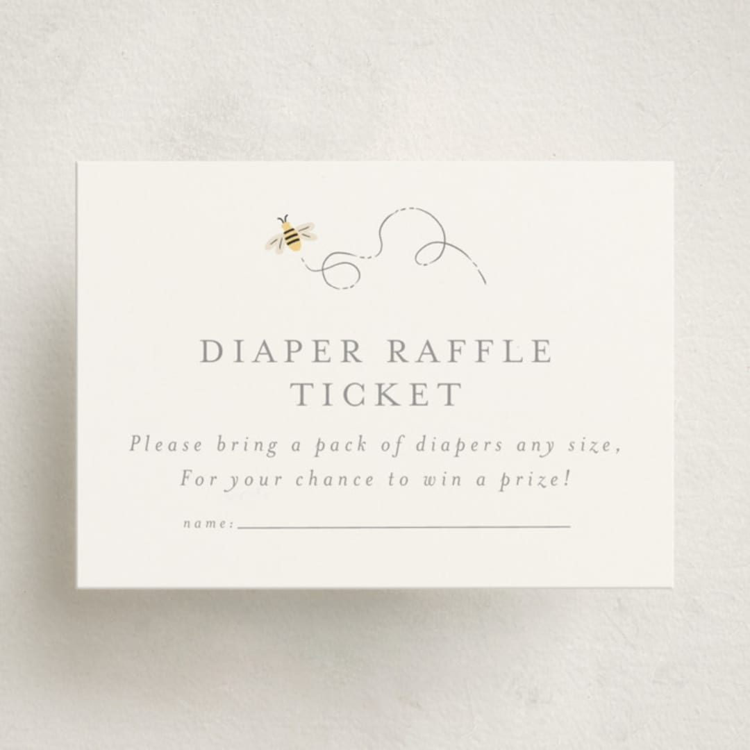 "Disney's Pooh Hunny Pot" - Baby Shower Mini Insert Cards in Cotton by Angela Thompson - Front