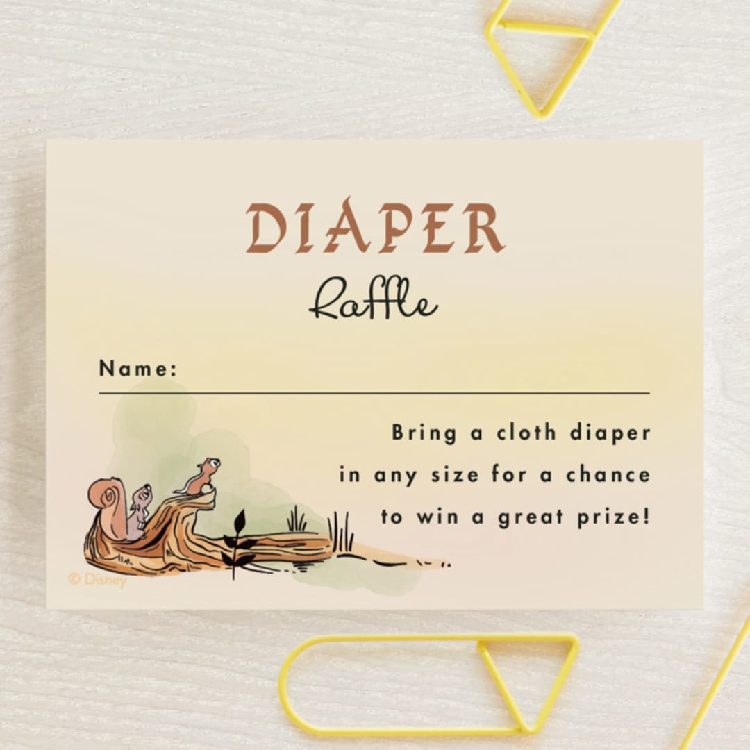 "Medieval Letters Fairytale" - Baby Shower Mini Insert Cards in Peach by Becky Nimoy - Front