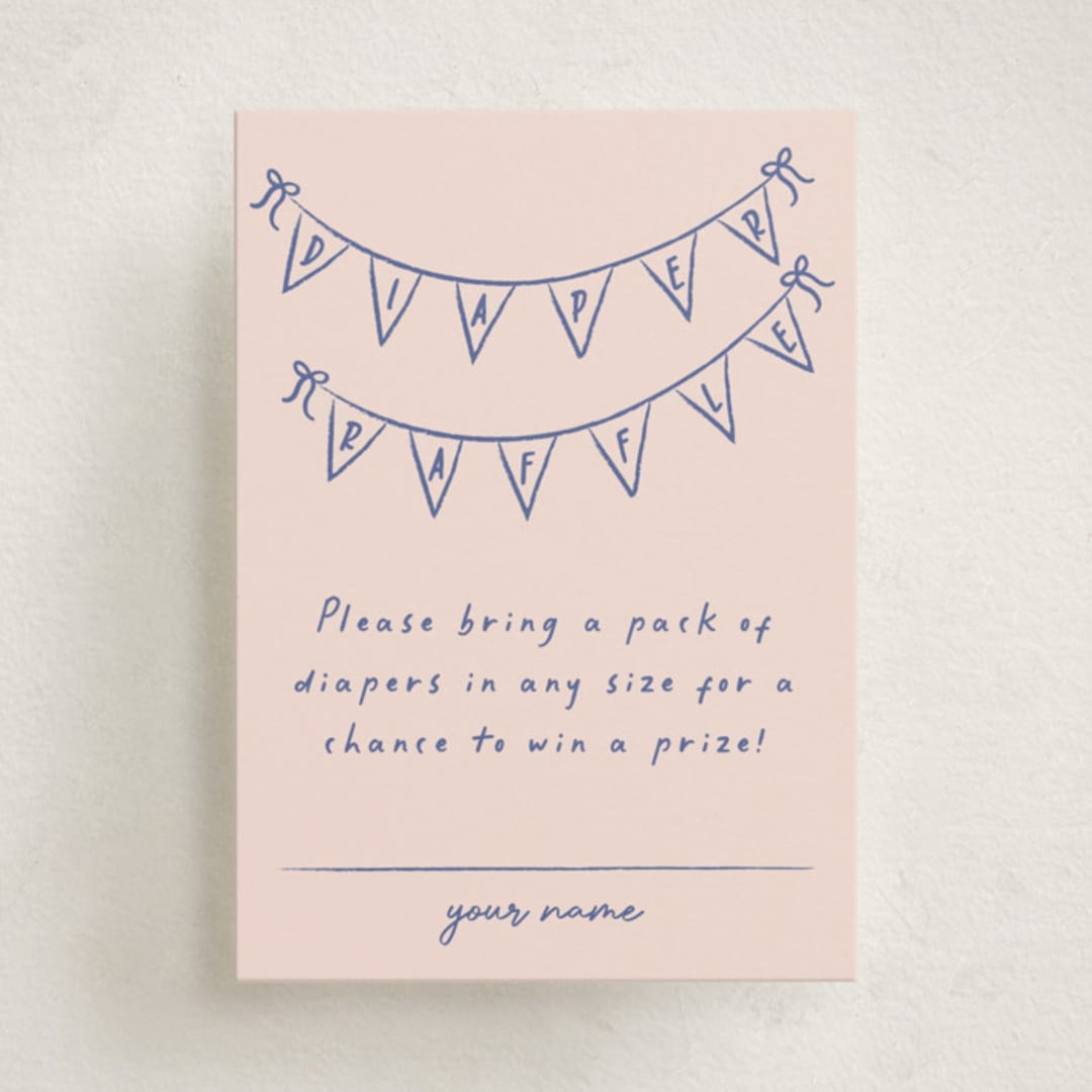 "Baby Garland" - Baby Shower Mini Insert Cards in Cupcake by Ashley Iwafuchi - Front