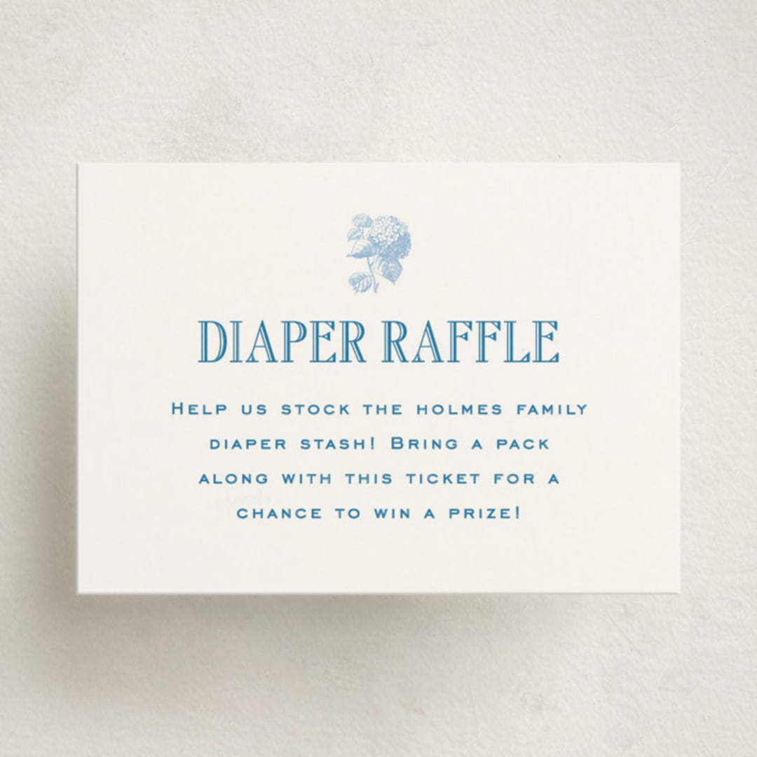 "Cheseapeake" - Baby Shower Mini Insert Cards in Sky by Megan Davis - Front