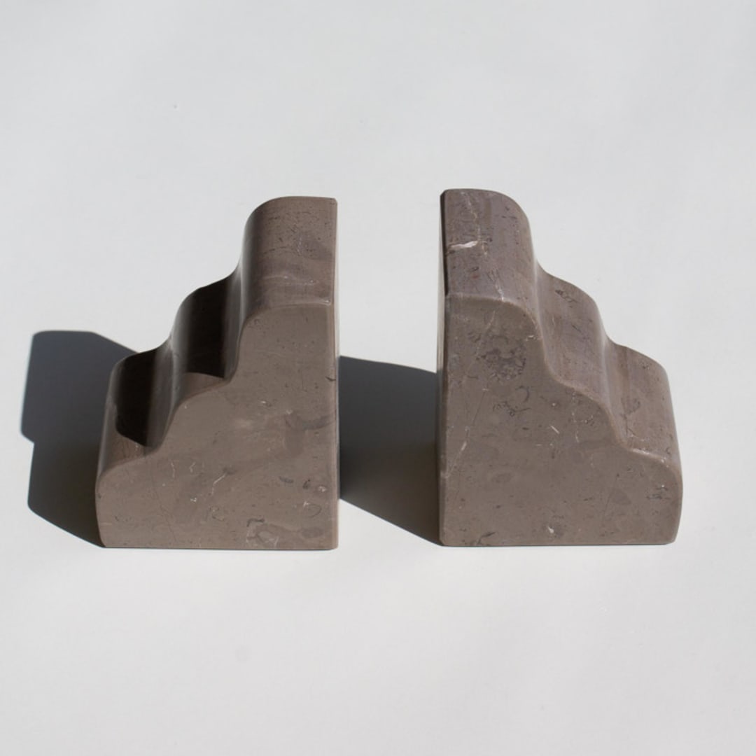 "The Parmatile Shop X MAISON ROGUE Cloud Bookend (ST. LAURENT)" - Bookends in brown by the parmatile shop