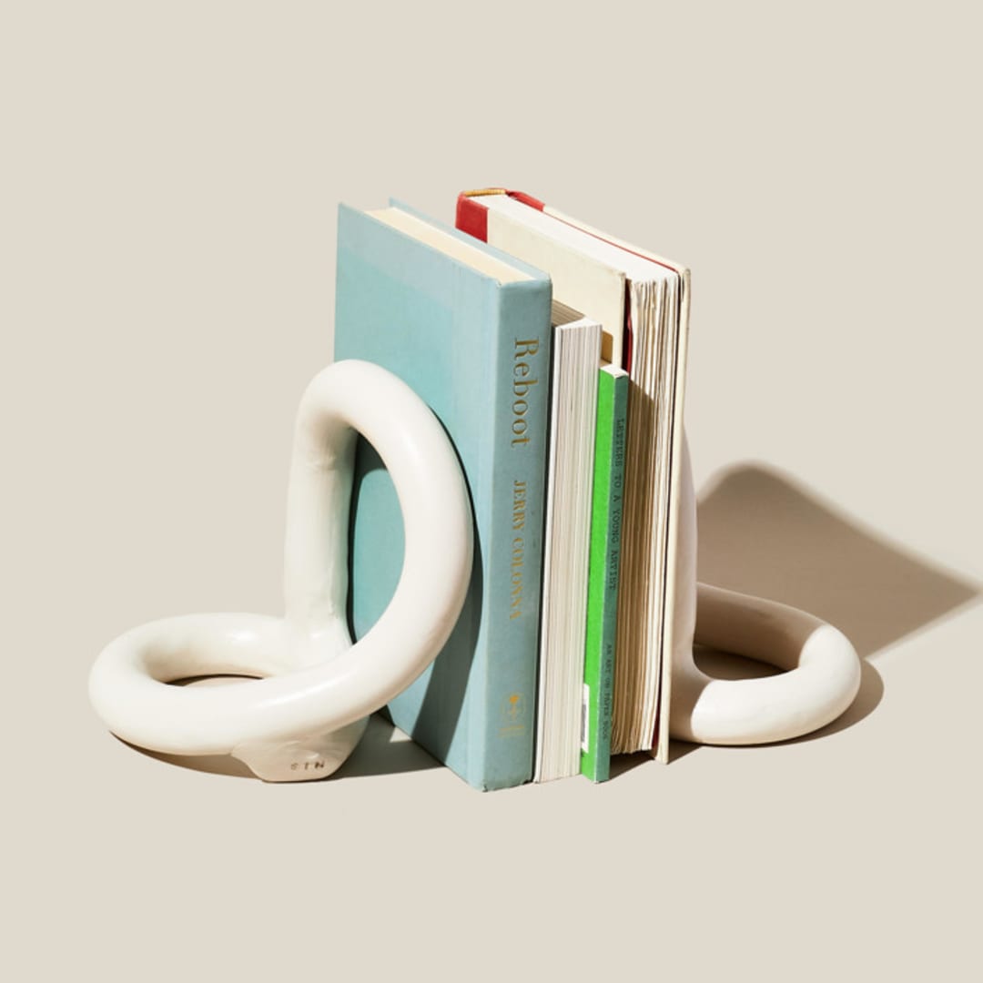 SIN Bacchus Bookends, Cream