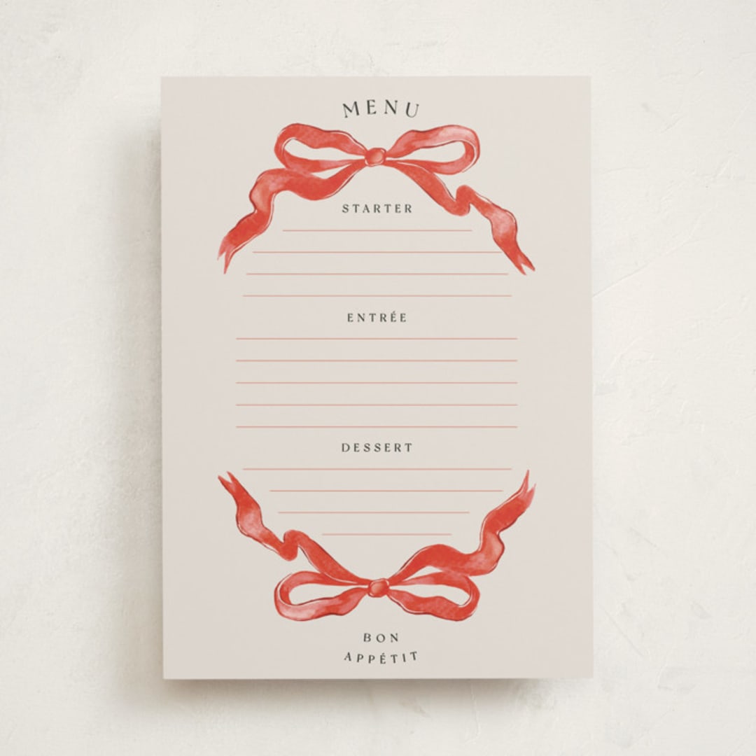"Gibson" - Fill-in Menus in Candy by Pati Cascino - Front
