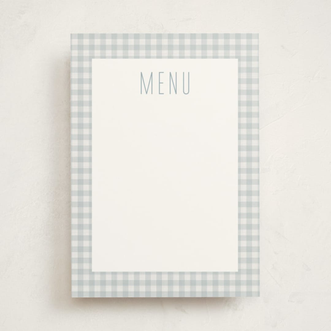 "Charming" - Fill-in Menus in Sky by Lea Delaveris - Front