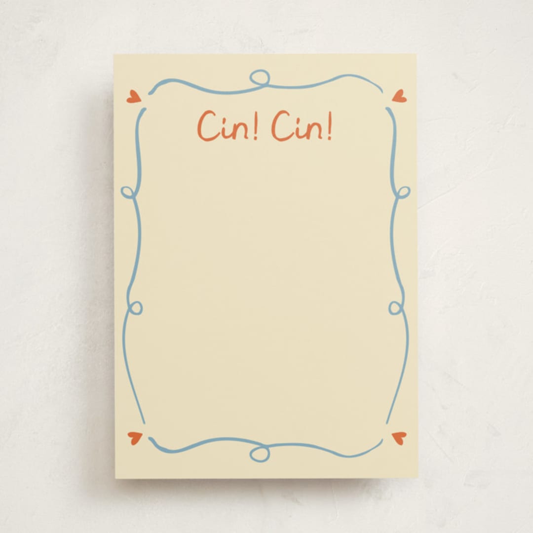 "Cin cin" - Fill-in Menus in Verona by Stephanie Heinrich Godbout - Front