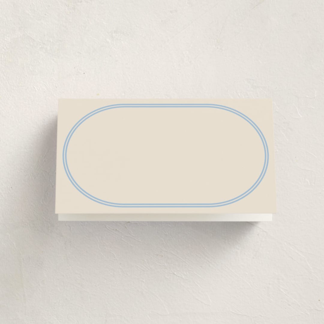 "Bocce" - Fill-in Place Cards in Lake by Megan Davis - Blank Front