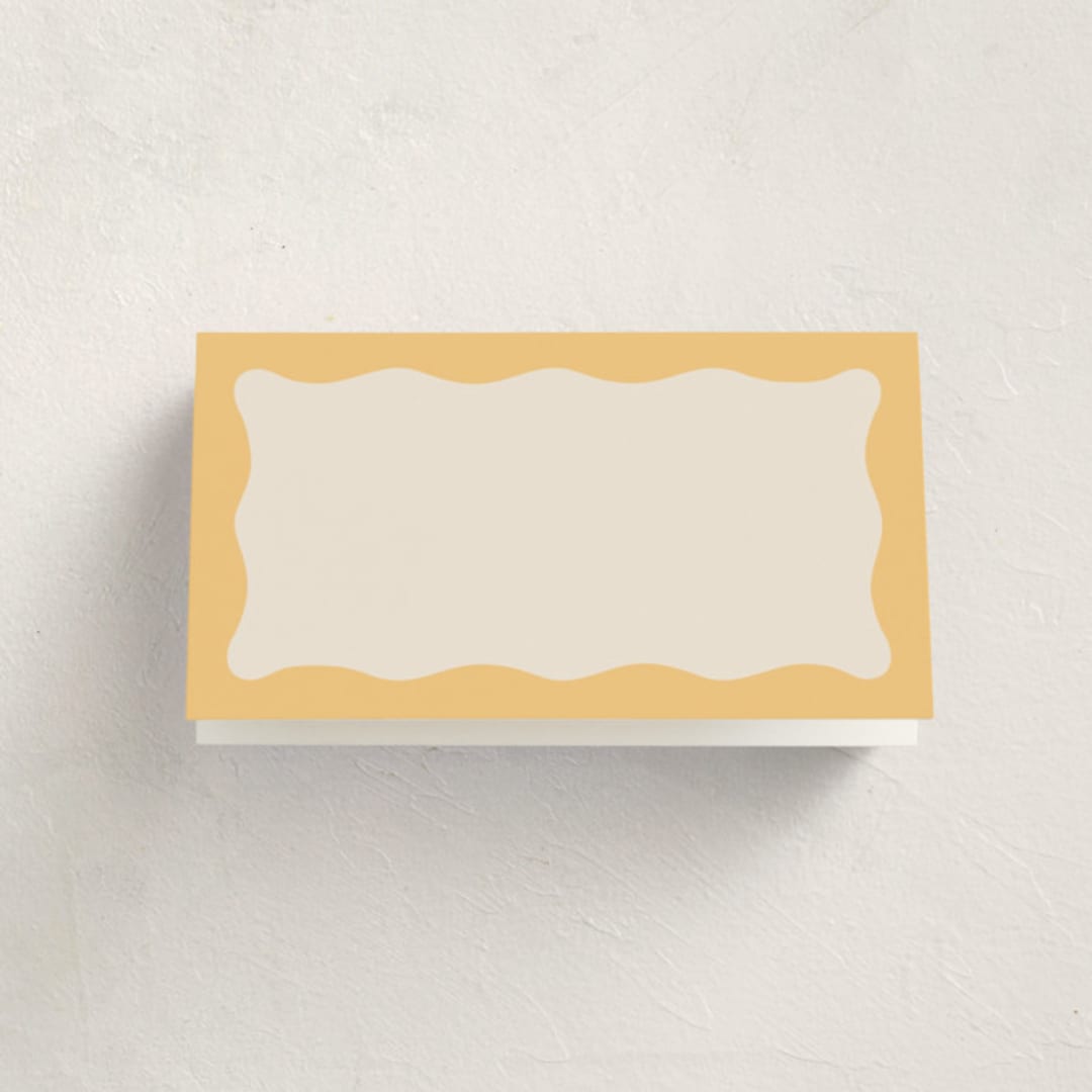 "Augusta" - Fill-in Place Cards in Melon by Megan Davis - Blank Front