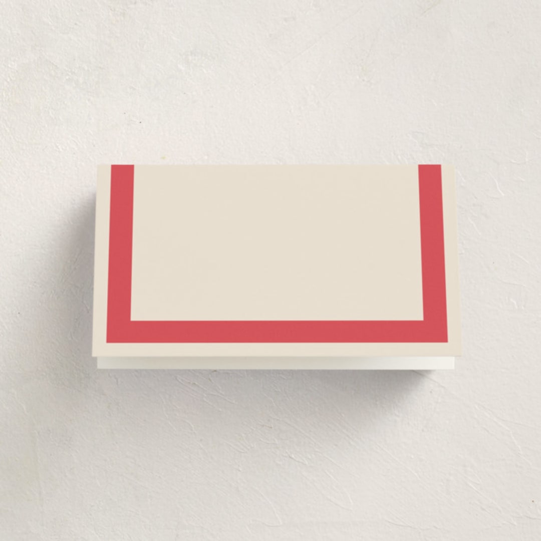 "Montauk" - Fill-in Place Cards in Berry by Megan Davis - Blank Front