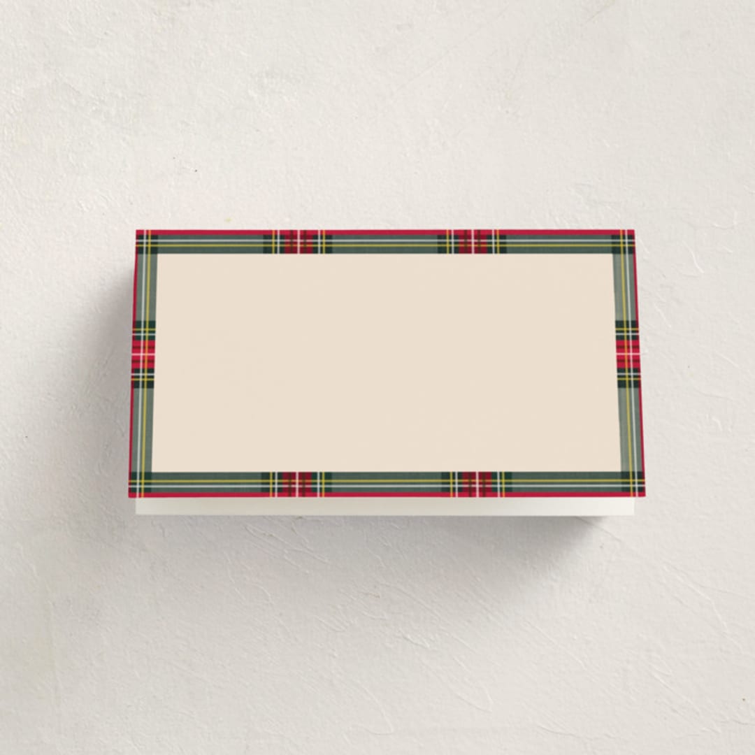 "Highland Holiday" - Fill-in Place Cards in Classic by Olivia Kanaley Inman - Blank Front