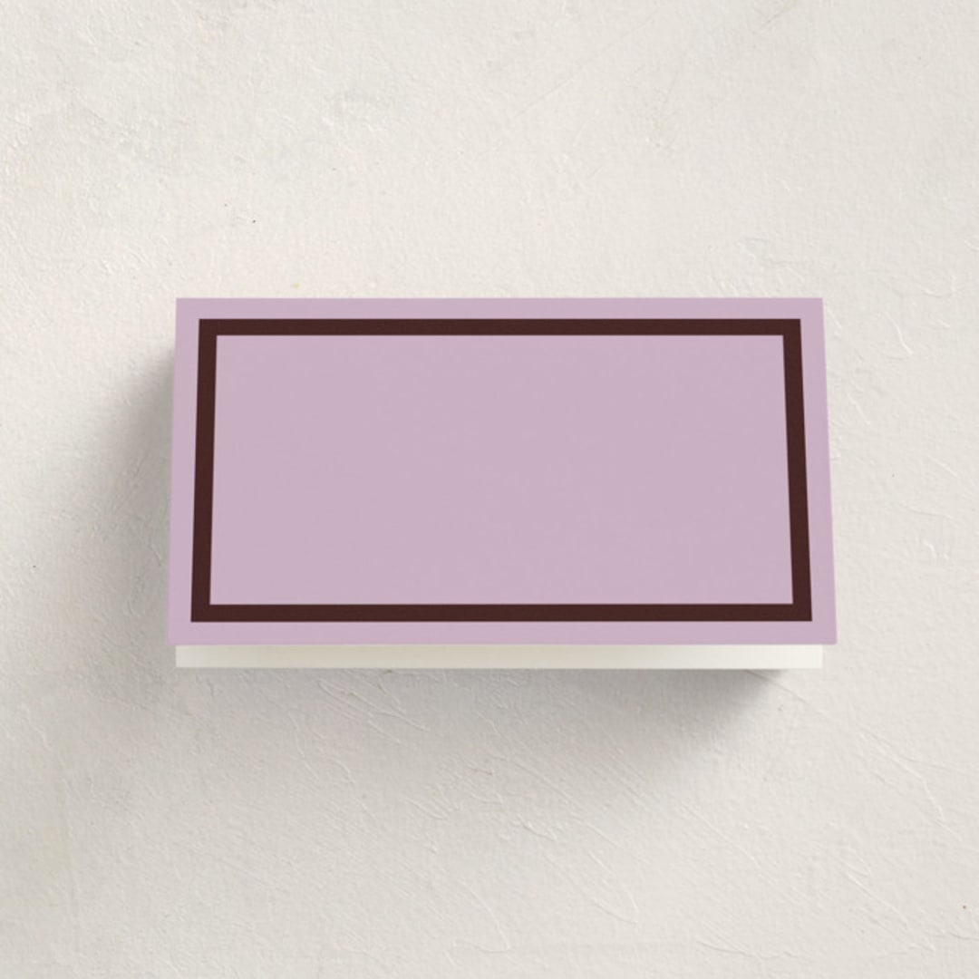 "cotillion" - Fill-in Place Cards in Plum by Megan Davis - Blank Front
