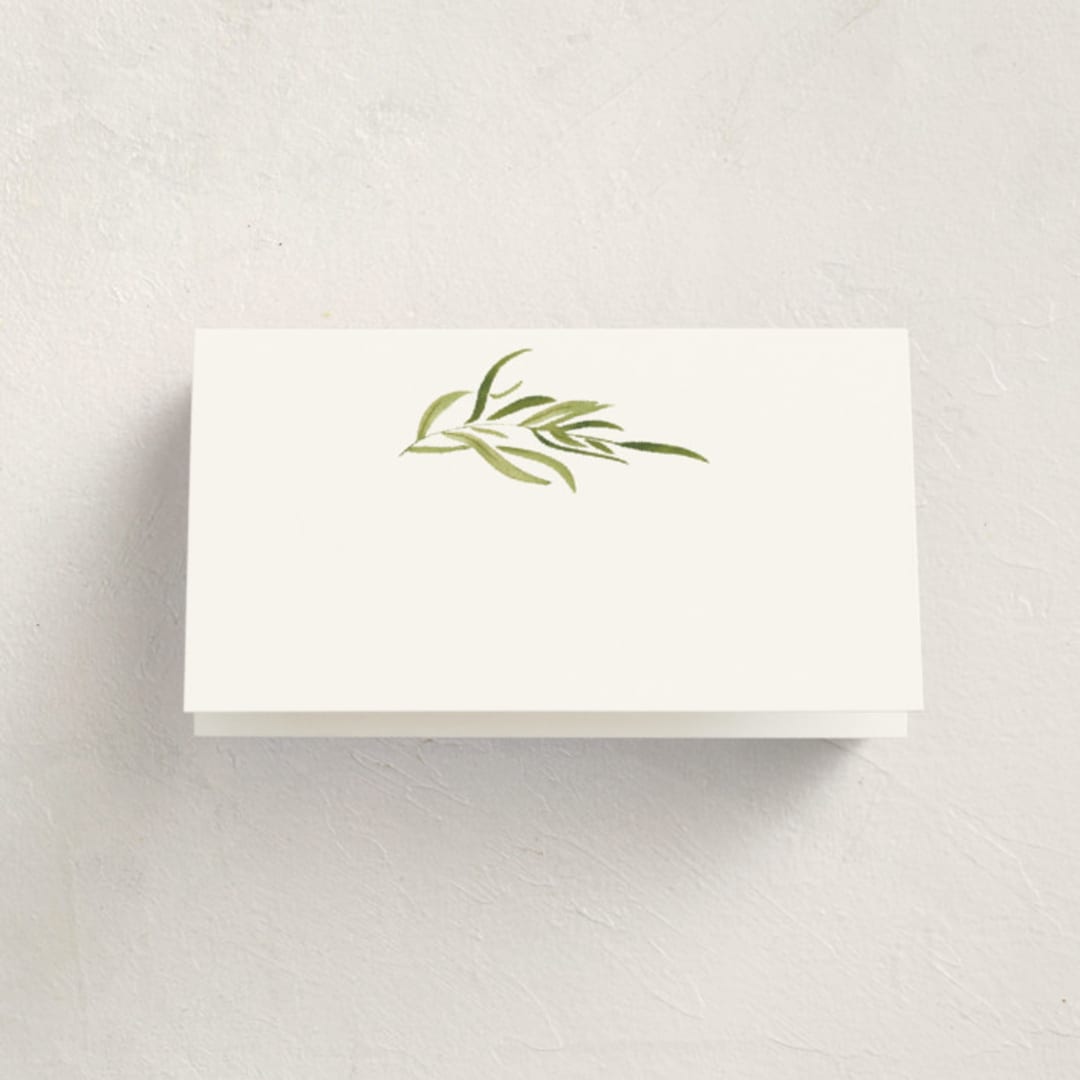 "Verdure" - Fill-in Place Cards in Garden by Leah Bisch - Blank Front