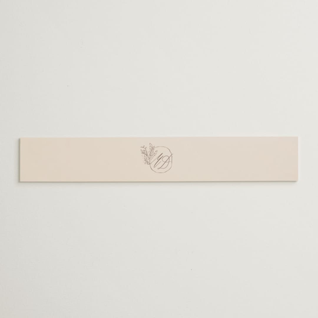 "Delicate monogram" - Belly Bands in Blush by Lucrecia Caporale - Assembled with Invitation