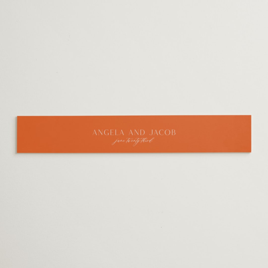 "ampersand names" - Belly Bands in Carrot by Lori Wemple - Assembled with Invitation