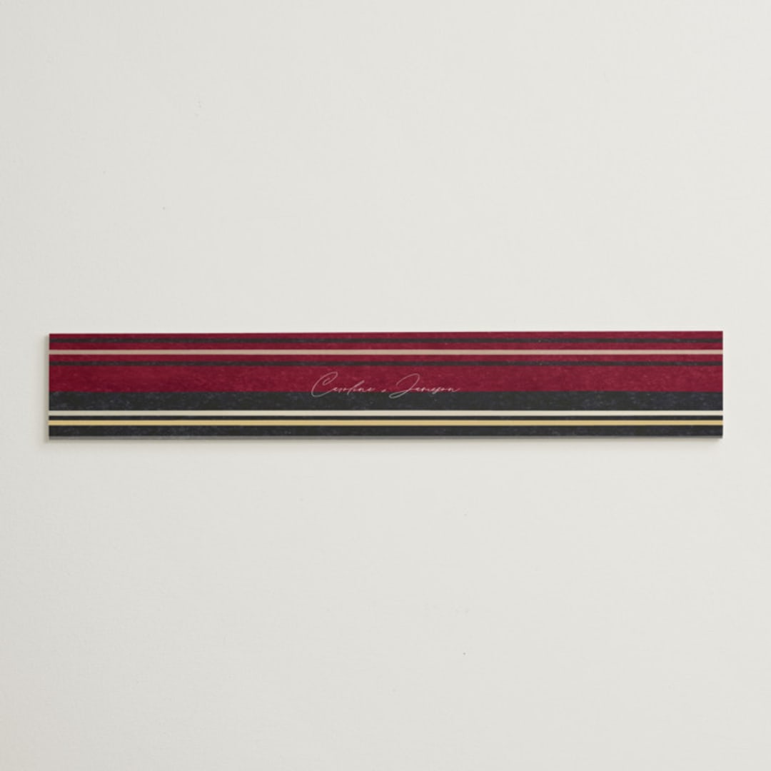 "Holiday Tartan" - Belly Bands in Cranberry by Erin Deegan - Assembled with Invitation